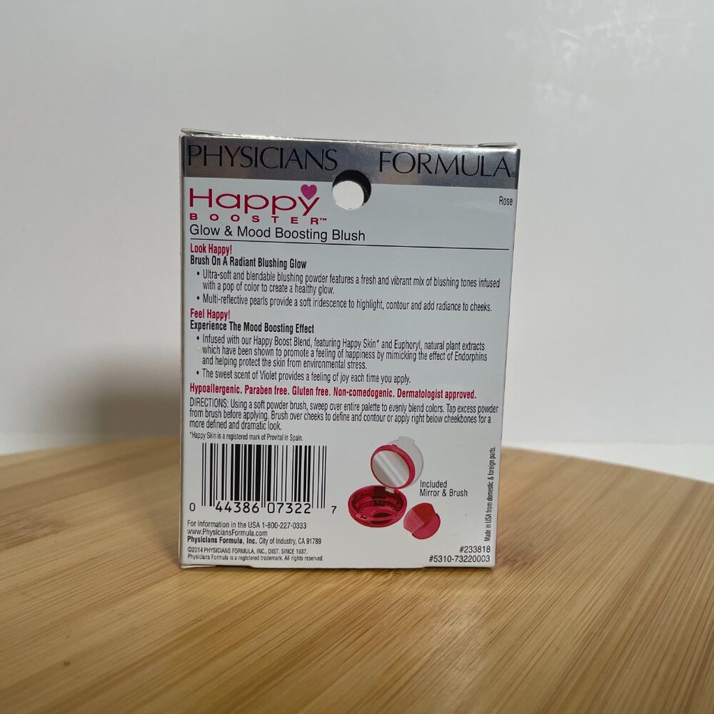 Physicians Formula Happy Booster Glow & Mood Boosting Blush Rose #7322 - Picture 3 of 7